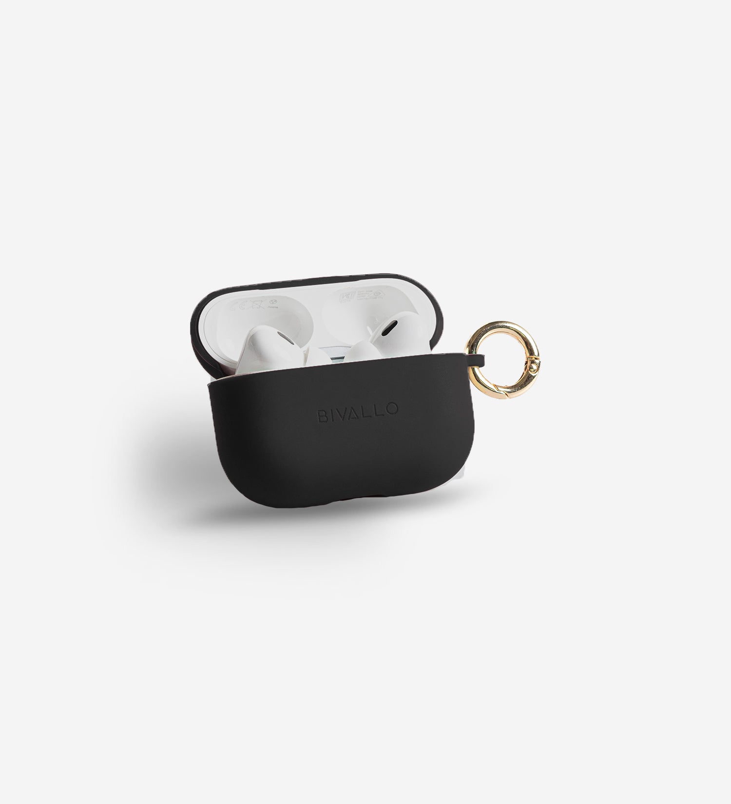 Schwarz AirPods Case Silikon Hülle