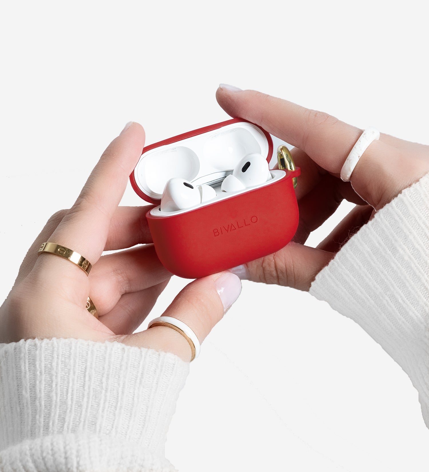 Rot AirPods Case Silikon Hülle